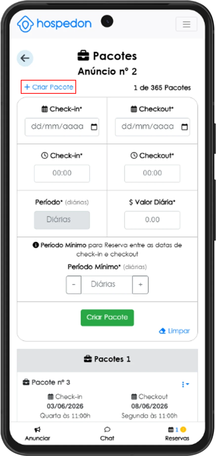 Tutorial Criar Pacotes